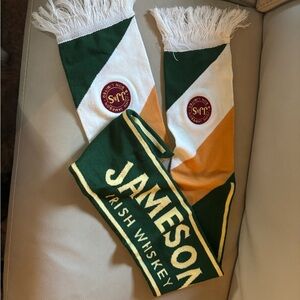 Jameson Irish Whiskey Green and Orange Scarf
